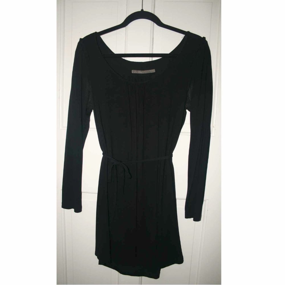 Zara Black Dress with Tie